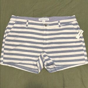 Amazon Essentials Blue and White Striped Women's Shorts